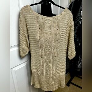 Shimmery Scoop Neck Sweater from White House Black Marker